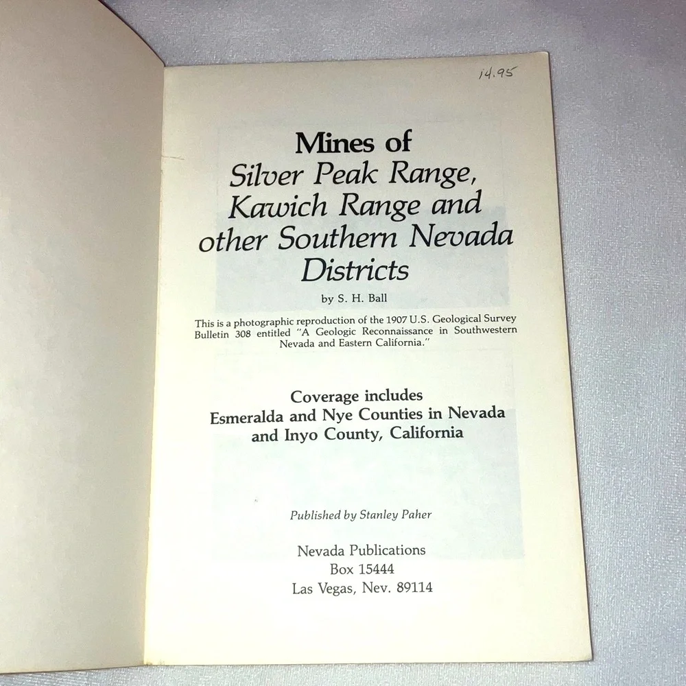 Nevada Ghost Town Mining Books